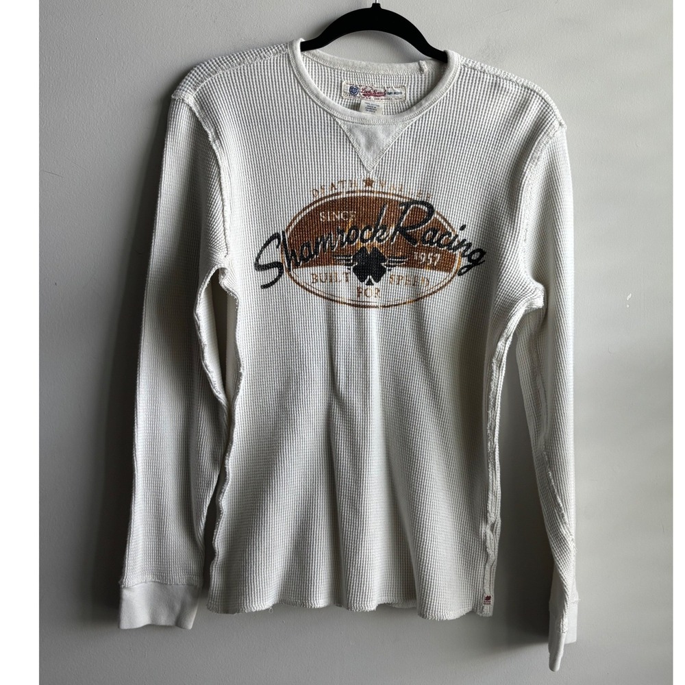 Lucky Brand White Thermal Shirt Women Medium